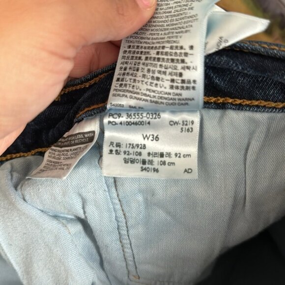 Levi’s Men Dark Wash Denim 511 Fringe Shorts Size 36 - Picture 11 of 12